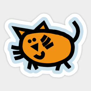 How a Cat Sees Herself as a Kitten Sticker